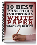 See our best practices for whitepaper writers